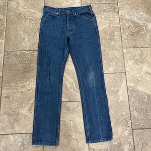 Topo Designs Mens Straight Leg Denim Jeans Made in USA Medium Wash Size 31 x 31